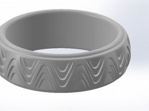 Silver ring Modèle 3D
