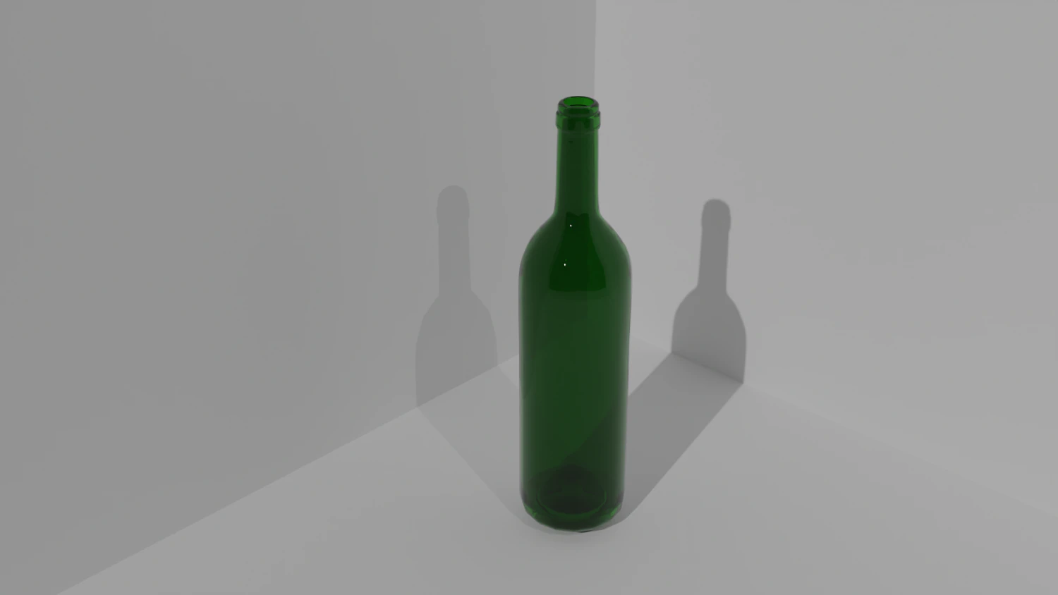 Glass bottle 3D Model .c4d .max .obj .3ds .fbx .stl .blend 