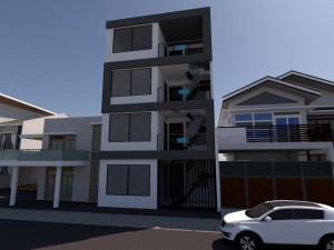 Casa multifamiliar 4 pisos 3Dモデル