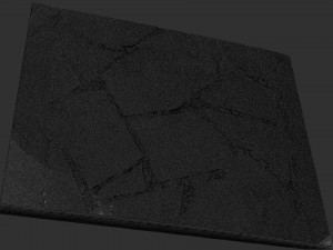 Walkway composed of flat floor tiles and stones 3d scan Modelo 3D