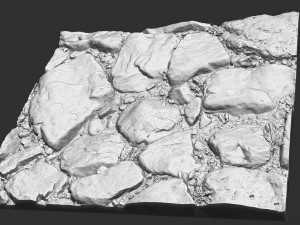 The ground made of stone 3d scan 3D 模型