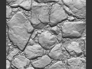 The ground made of stone 3d scan 3D 模型