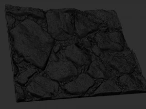 The ground made of stone 3d scan 3D Model