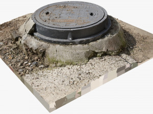 Manhole 3d Scan Modèle 3D