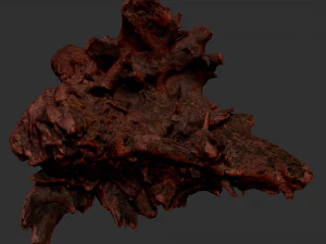 枯萎的树干 3d 扫描 3D 模型