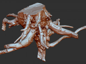 3d scan of tree root in highpoly 3D Modell
