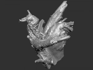 3d scan of tree root in highpoly 3D Model