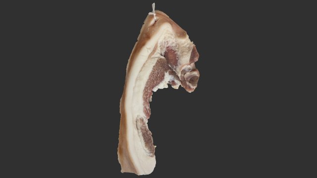 Hanging pork 3d Scan 3Dモデル .c4d .max .obj .3ds .fbx .stl .blend 