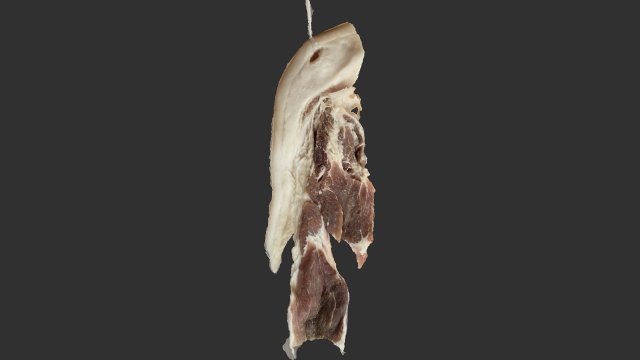 Hanging pork 3d Scan Model 3D .c4d .max .obj .3ds .fbx .stl .blend 