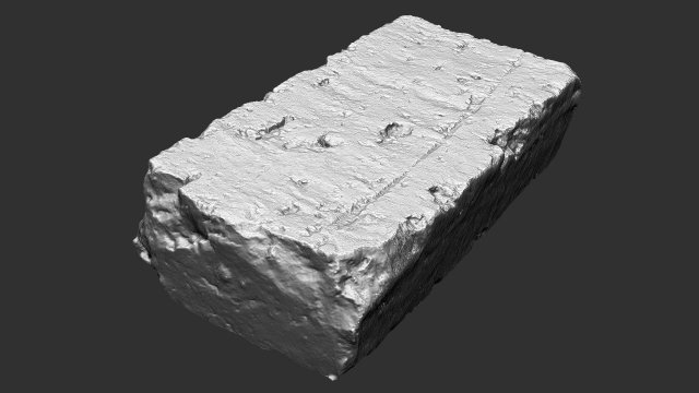 3D Brick Zbrush sculpt 3D Модель .c4d .max .obj .3ds .fbx .stl .blend 