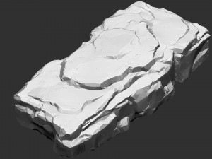 3D Mountain rock Zbrush sculpt 3D 모델