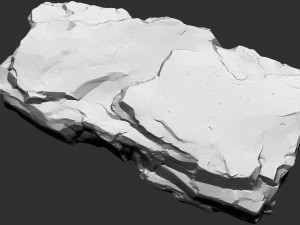 3D Mountain rock Zbrush sculpt Model 3D
