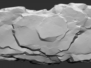 3D Mountain rock Zbrush sculpt Model 3D