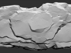 3D Mountain rock Zbrush sculpt 3D Model