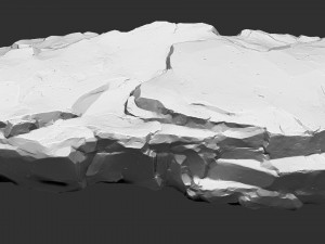 3D Mountain rock Zbrush sculpt Model 3D