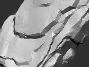 3D Mountain rock Zbrush sculpt 3D Model