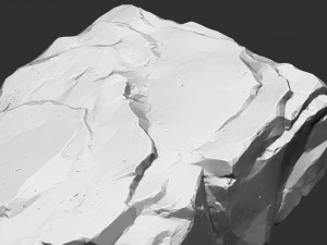 3D Mountain rock Zbrush sculpt Model 3D