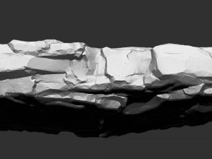 3D Mountain rock Zbrush sculpt Model 3D