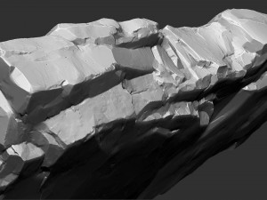 3D Mountain rock Zbrush sculpt Model 3D