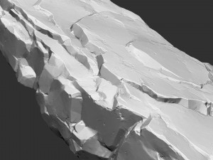 3D Mountain rock Zbrush sculpt Model 3D