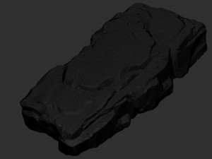 3D Mountain rock Zbrush sculpt Model 3D