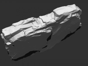 3D Mountain rock Zbrush sculpt Model 3D