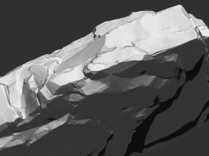 3D Mountain rock Zbrush sculpt Model 3D