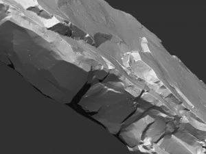 3D Mountain rock Zbrush sculpt 3D Model