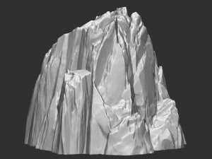 3D Mountain rock Zbrush sculpt 3Dモデル