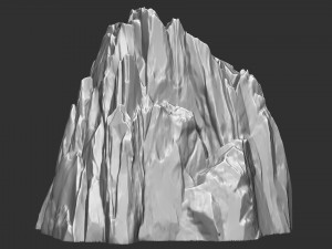 3D Mountain rock Zbrush sculpt 3Dモデル