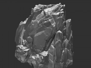3D Mountain rock Zbrush sculpt 3Dモデル