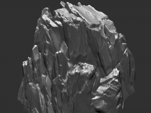 3D Mountain rock Zbrush sculpt 3Dモデル