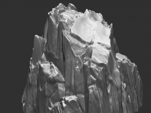 3D Mountain rock Zbrush sculpt 3Dモデル