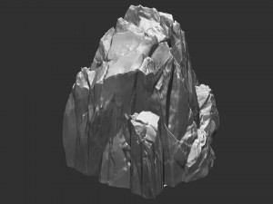 3D Mountain rock Zbrush sculpt 3Dモデル