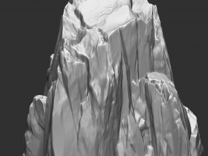 3D Mountain rock Zbrush sculpt 3Dモデル