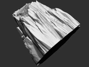 3D Mountain rock Zbrush sculpt 3Dモデル