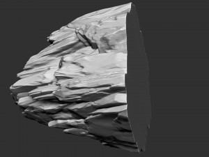 3D Mountain rock Zbrush sculpt 3Dモデル