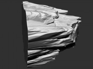3D Mountain rock Zbrush sculpt 3Dモデル