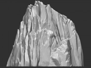 3D Mountain rock Zbrush sculpt 3Dモデル