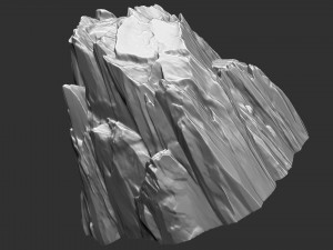 3D Mountain rock Zbrush sculpt 3Dモデル