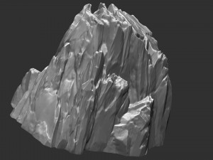 3D Mountain rock Zbrush sculpt 3Dモデル