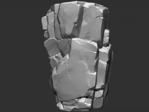 3D Mountain rock Zbrush sculpt Modello 3D