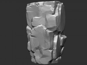 3D Mountain rock Zbrush sculpt Modello 3D