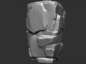 3D Mountain rock Zbrush sculpt Modello 3D