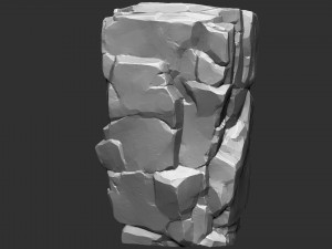 3D Mountain rock Zbrush sculpt Modello 3D