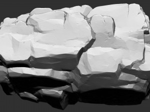 3D Mountain rock Zbrush sculpt Modello 3D
