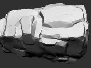 3D Mountain rock Zbrush sculpt Modello 3D