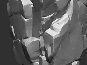 3D Mountain rock Zbrush sculpt 3D Model