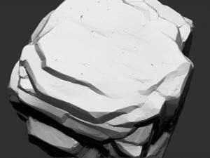 3D Mountain rock Zbrush sculpt Modello 3D