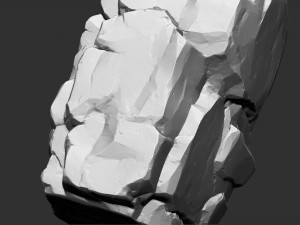 3D Mountain rock Zbrush sculpt Modello 3D